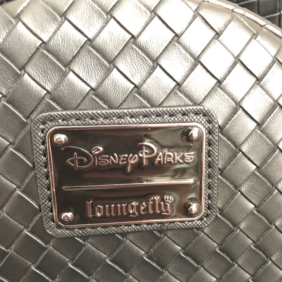Loungefly x Mickey Rucksack Backpack Black Intrecciato Disney Store from HK main image 6